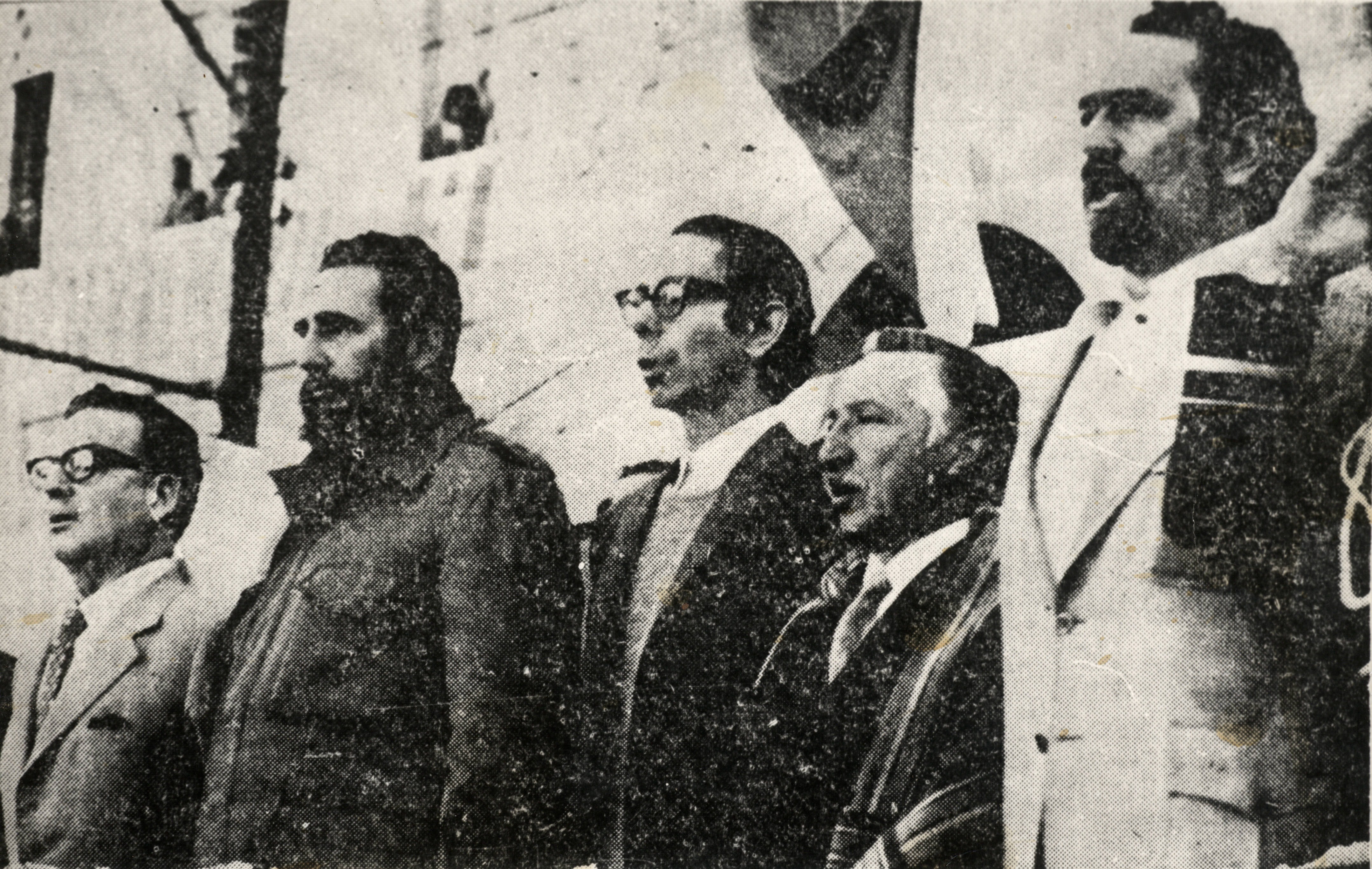 Carlos Altamirano, Fidel Castro, Salvador Allende y Luis Corvalán, 1971