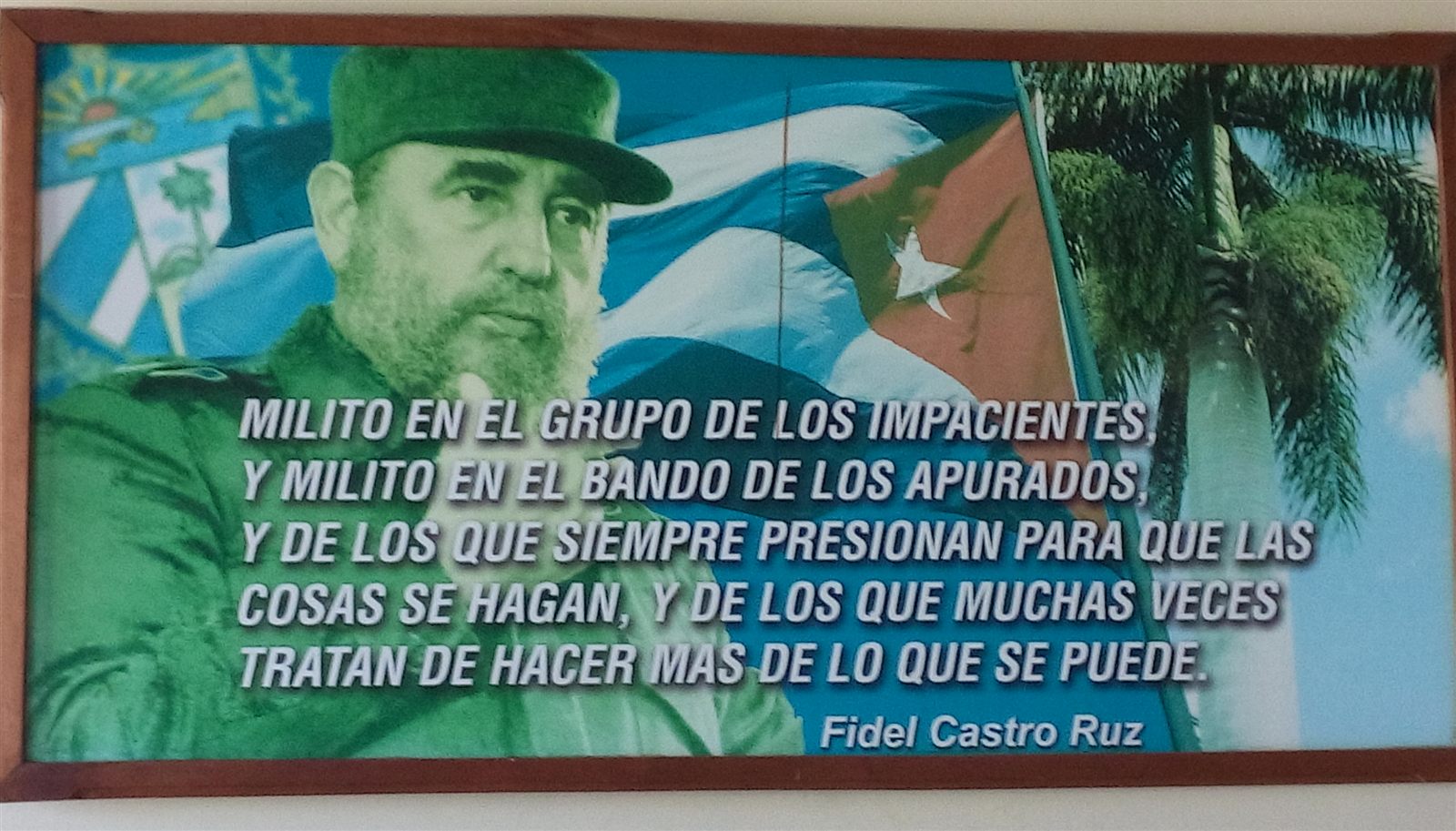 Cuadro: Milito en el grupo de los impacientes — Fidel Castro Ruz